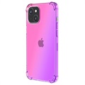 iPhone 14 Max Wstrząsoodporne Etui Gradient z TPU - Róż / Fiolet