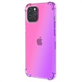 iPhone 14 Pro Max Wstrząsoodporne Etui Gradient z TPU - Róż / Fiolet