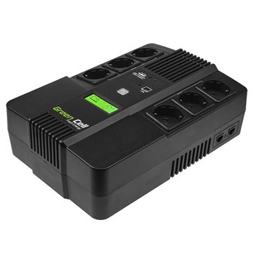 Green Cell AiO UPS z 6x Gniazd AC, 1x USB – 600VA/360W