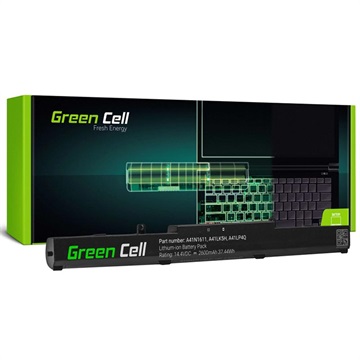 Bateria Green Cell - Asus FX53, FX553, FX753, ROG Strix - 2600mAh