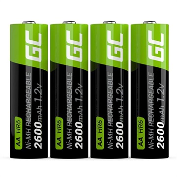 Akumulatory AA Green Cell HR6 - 2600mAh - 1x4
