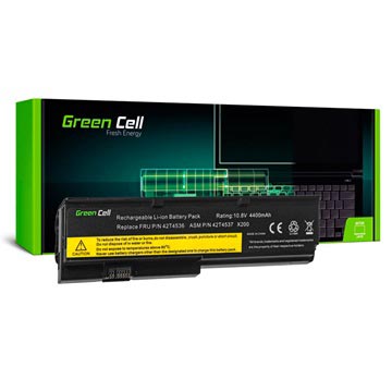 Green Cell Battery - Lenovo Thinkpad X200, X200s, X201, X201i - 4400mAh