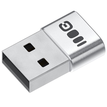 Przejściówka Green Cell z USB-A na USB-C - 480 Mb/s, 2.4A - srebrna