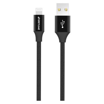 Kabel USB-A / Lightning w oplocie GreyLime - certyfikat MFi - 1 m