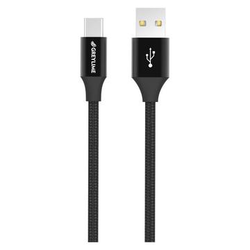 Kabel USB-A / USB-C w Oplocie GreyLime - 1m