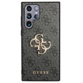 Hybrydowe Etui Guess 4G Big Metal Logo do Samsung Galaxy S22 Ultra 5G - Szary