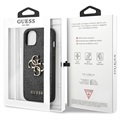 Hybrydowe Etui Guess 4G Big Metal Logo do iPhone 13 - Czarne