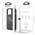 Hybrydowe Etui Guess 4G Big Metal Logo do iPhone 13 Pro Max - Czarne