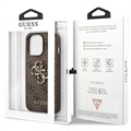 Hybrydowe Etui Guess 4G Big Metal Logo do iPhone 13 Pro Max - Brąz