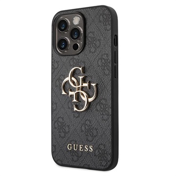 Hybrydowe Etui Guess 4G Big Metal Logo do iPhone 14 Pro Max - Czarne