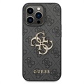 Hybrydowe Etui Guess 4G Big Metal Logo do iPhone 14 Pro Max - Czarne