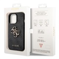 Hybrydowe Etui Guess 4G Big Metal Logo do iPhone 14 Pro Max - Czarne