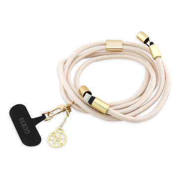 Guess 4G Charm Pasek na ramię i kabel USB-C - 1.5m - Beżowy