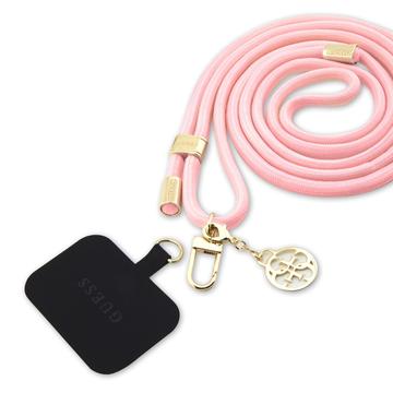 Guess 4G Charm Uniwersalny pasek na ramię - Różowy