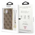 Hybrydowe Etui Guess 4G Charms Collection do iPhone 13 - Brąz
