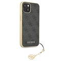 Hybrydowe Etui Guess 4G Charms Collection do iPhone 13 - Szary