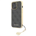 Hybrydowe Etui Guess 4G Charms Collection do iPhone 13 Pro Max - Szary