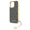 Hybrydowe Etui Guess 4G Charms Collection do iPhone 13 Pro Max - Szary