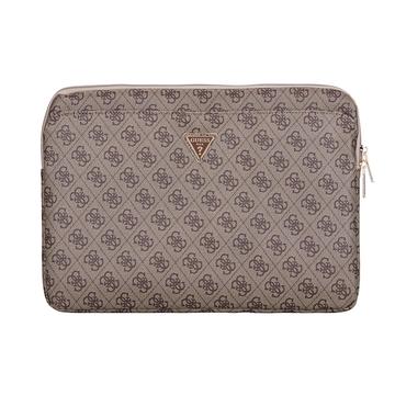 Guess 4G Etui na laptopa z trójkątnym logo i zamkiem błyskawicznym - 14"