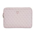 Guess 4G Etui na laptopa z trójkątnym logo - 14" - Różowy