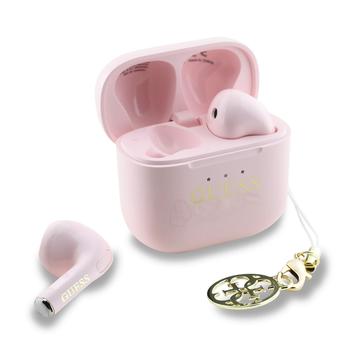 Bezprzewodowe True Wireless Guess Charm z błyszczącym efektem i klasycznym nadrukiem logo