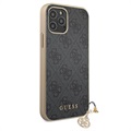 Etui Guess Charms Collection 4G do iPhone 12/12 Pro - Szary