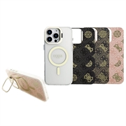 iPhone 16 Pro Max Guess Galwanizowana rama aparatu fotograficznego, etui MagSafe z wymiennymi tłami