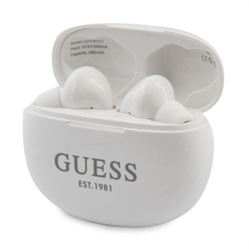 Słuchawki TWS Guess GUTWS1CWH z Bluetooth 5.0 - Białe