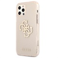 iPhone 12 Pro Max Guess Glitter 4G Big Logo Hybrydowe Etui