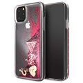 iPhone 11 Pro Max Etui Guess Glitter Collection - Malina