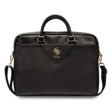 Guess Grained 4G Metal Logo Torba na laptopa - 15"-16" - Czarny