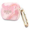 Etui z TPU Guess Marble Collection do AirPods Pro - Róż