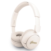 Guess Metal Logo Script Bluetooth 5.3 Słuchawki nauszne - Beżowy