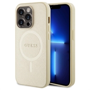 iPhone 15 Pro Guess Saffiano Hybrydowe Etui - Kompatybilny z MagSafe