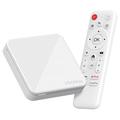 H96 Max H313 4K Ultra HD Android TV Box z pilotem głosowym - biały
