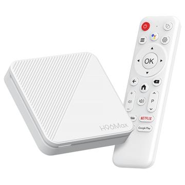 H96 Max H313 4K Ultra HD Android TV Box z pilotem głosowym - biały
