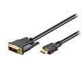 Kabel Goobay HDMI / DVI-D - Pozłacany - 1.5m