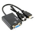 Adapter HDMI / VGA z Kablem AUX 3.5mm