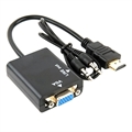Adapter HDMI / VGA z Kablem AUX 3.5mm