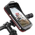 HL-176A Uchwyt rowerowy i motocyklowy na telefon z szybkozłączką - 7" - czarny