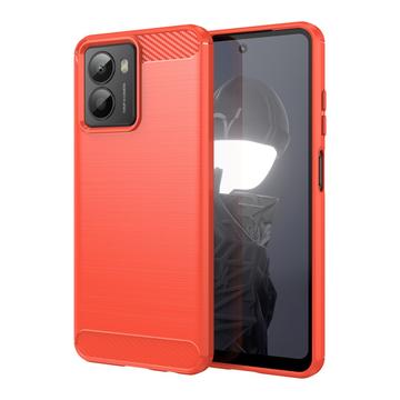 HMD Fusion Szczotkowane Etui z TPU - Włókno Węglowe