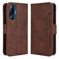 HTC U24 Pro Etui-Portfel Seria Cardholder - Brąz