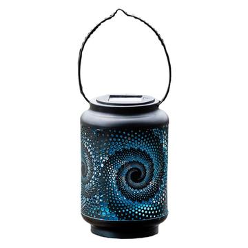 HY1225 Latarnia solarna 3D Snail - wodoodporna wisząca lampa ogrodowa IP44 - czarna