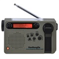 HanRongDa HRD-900 Radio Kempingowe z Latarką i Alarmem SOS - Zielone