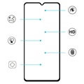 OnePlus 7T Szkło Hartowane Pełne Zabezpieczenie Ekranu - Czarne