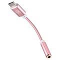 Adapter Audio USB 3.1 Typu-C / 3.5mm Hat Prince - Różowozłoty