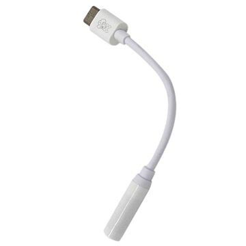 Adapter Audio USB 3.1 Typu-C / 3.5mm Hat Prince - Biały