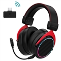 Bezprzewodowy Zestaw Słuchawkowy do Gier HeadRoom X2PRO 2.4G z RGB - Czarny