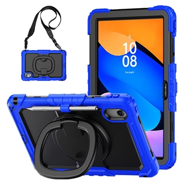 Lenovo Tab M11/Idea Tab Pokrowiec Heavy Duty 360 z Paskiem na Rękę - Ciemnoniebieski