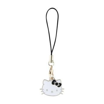 Brelok do telefonu z głową Hello Kitty - czarny